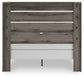 Cama con paneles, cómoda y espejo Graystorm