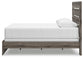 Cama con paneles, cómoda y espejo Graystorm