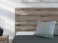 Cama con paneles, cómoda y espejo Graystorm