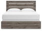 Graystorm  Panel Bed, Dresser And Mirror
