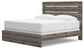 Graystorm  Panel Bed, Dresser And Mirror