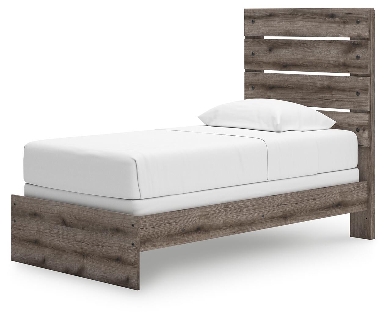 Graystorm  Panel Bed, Dresser And Mirror