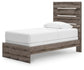 Graystorm  Panel Bed, Dresser And Mirror