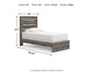 Graystorm  Panel Bed, Dresser And Mirror