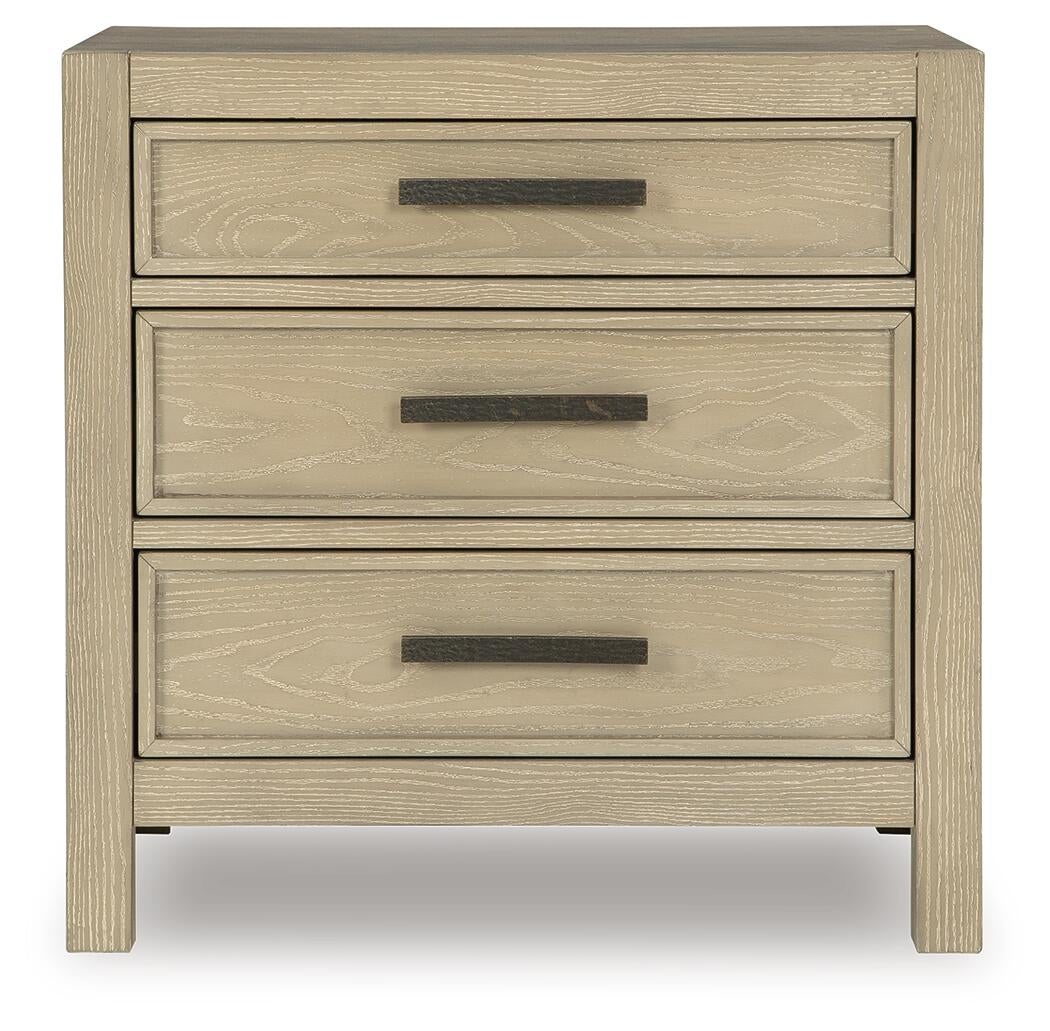 Calmoro  Bookcase Bed With Mirrored Dresser And Nightstand