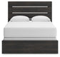 Hollivern  Panel Bed, Dresser And Mirror