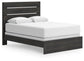 Hollivern  Panel Bed, Dresser And Mirror