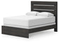 Hollivern  Panel Bed, Dresser And Mirror