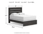 Hollivern  Panel Bed, Dresser And Mirror