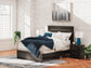 Hollivern  Panel Bed, Dresser And Mirror