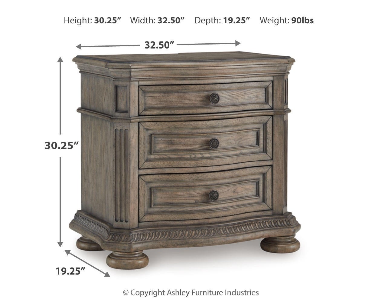 Ardenfield California  Upholstered Sleigh Bed, Dresser, Mirror, Chest And Nightstand