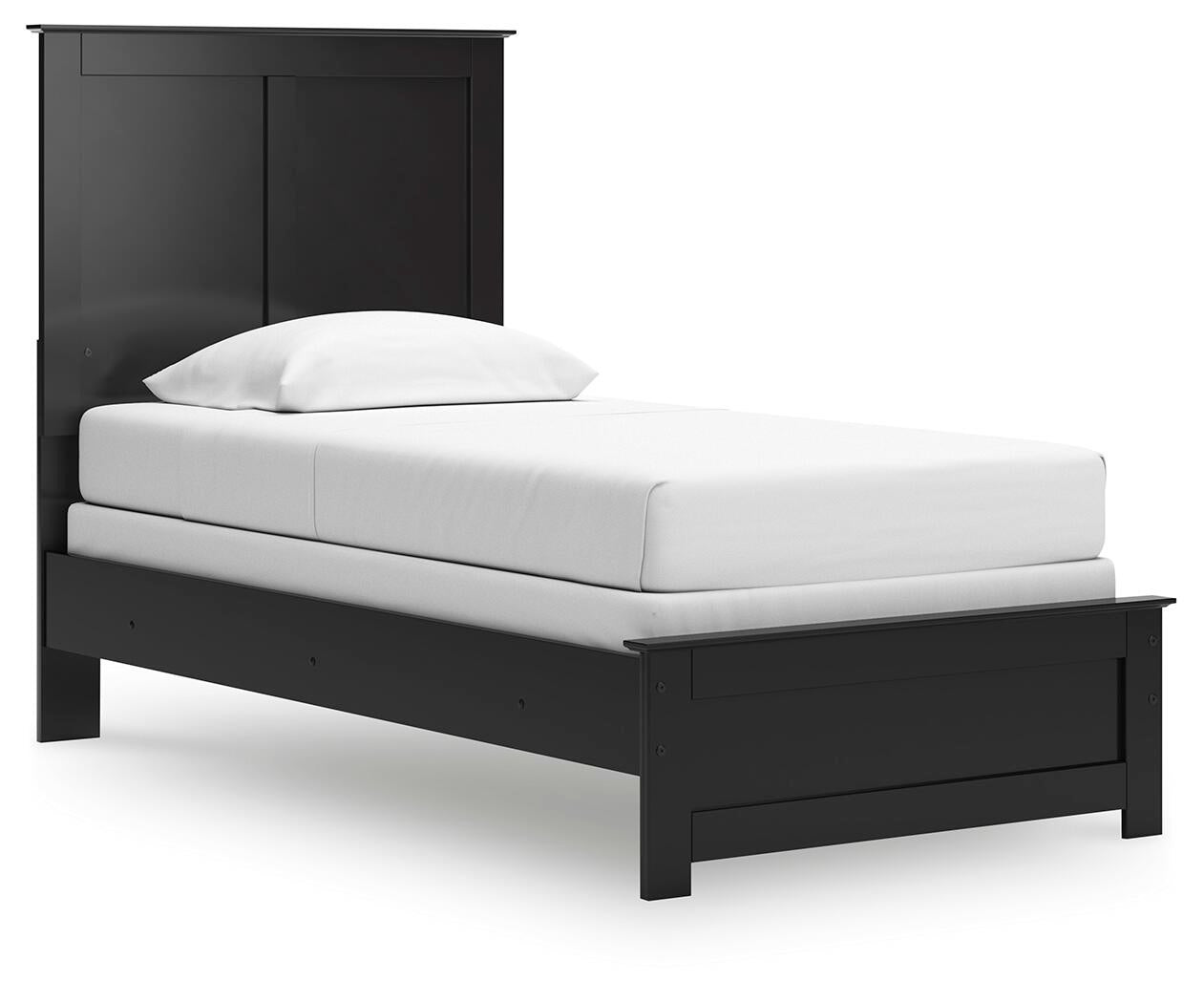 Maribel - Cama de paneles, cómoda, espejo y mesita de noche