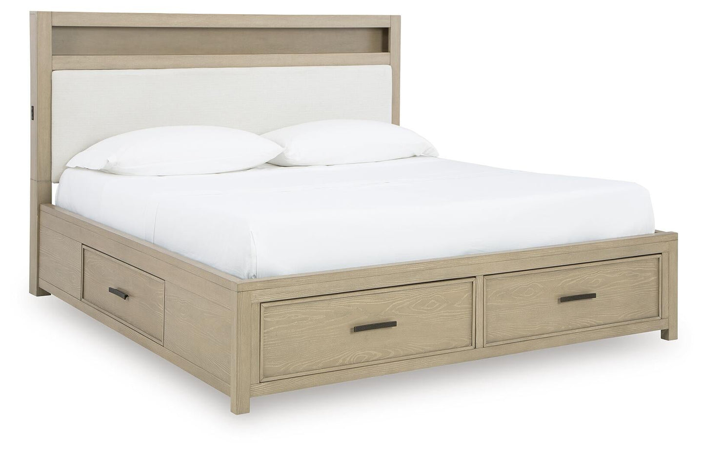 Calmoro California  Bookcase Bed With Mirrored Dresser