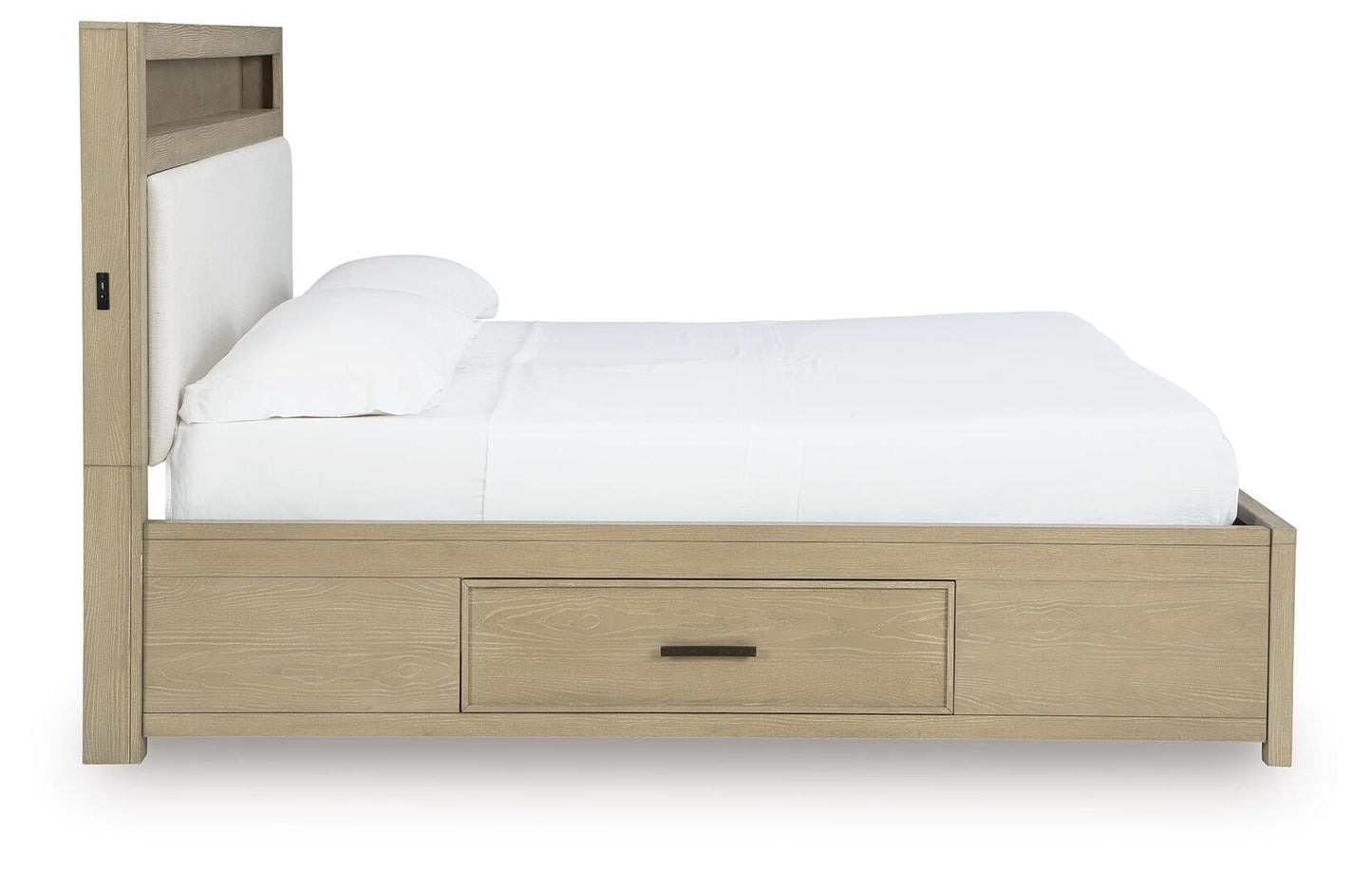 Calmoro California  Bookcase Bed With Mirrored Dresser