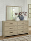 Calmoro California  Bookcase Bed With Mirrored Dresser