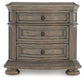 Ardenfield California  Upholstered Sleigh Bed, Dresser, Mirror And Nightstand