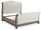 Ardenfield  Upholstered Sleigh Bed, Dresser, Mirror, Chest And Nightstand