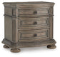 Ardenfield  Upholstered Sleigh Bed, Dresser, Mirror And Nightstand