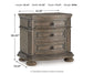 Ardenfield  Upholstered Sleigh Bed, Dresser, Mirror And Nightstand