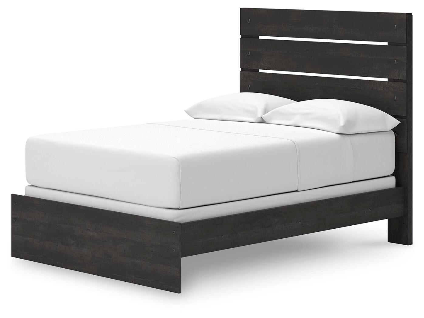 Hollivern  Panel Bed, Dresser, Mirror And Nightstand