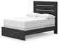 Hollivern  Panel Bed, Dresser, Mirror And Nightstand