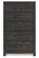 Hollivern  Panel Bed With Storage, Dresser, Mirror, Chest And Nightstand