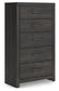 Hollivern  Panel Bed With Storage, Dresser, Mirror, Chest And Nightstand