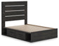 Hollivern  Panel Bed With Storage, Dresser, Mirror, Chest And Nightstand