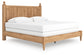 Cama con panel y cómoda con espejo Aleaport