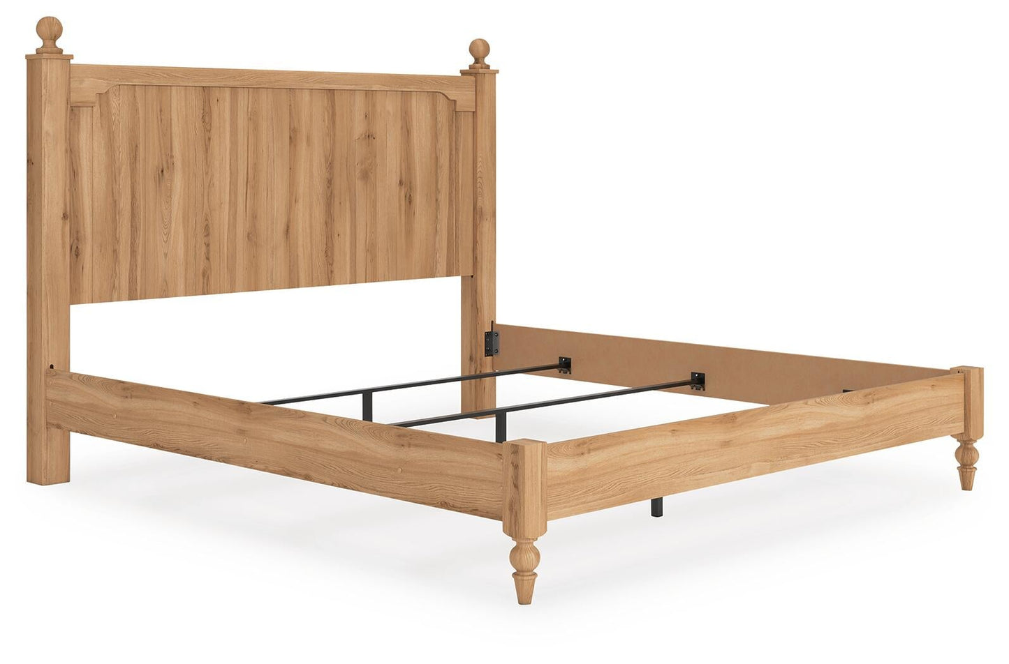 Cama con panel y cómoda con espejo Aleaport