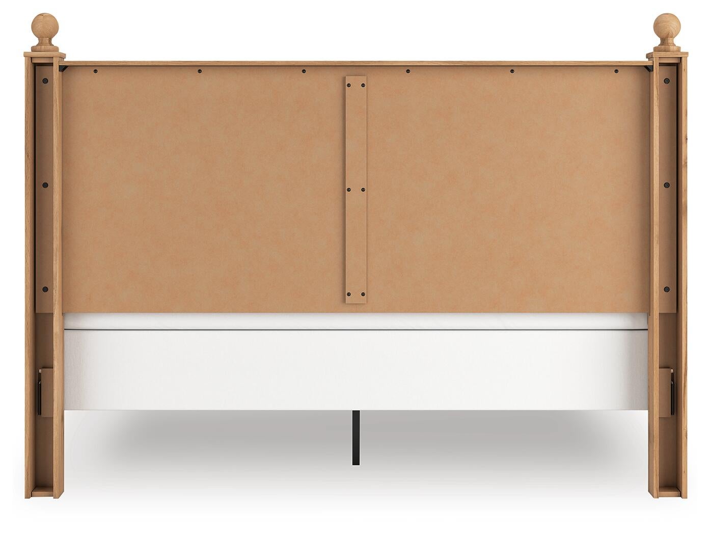 Cama con panel y cómoda con espejo Aleaport