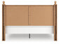 Cama con panel y cómoda con espejo Aleaport