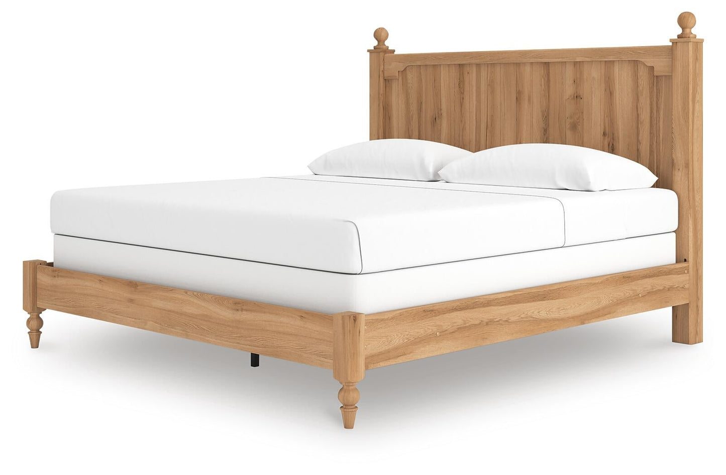 Cama con panel y cómoda con espejo Aleaport