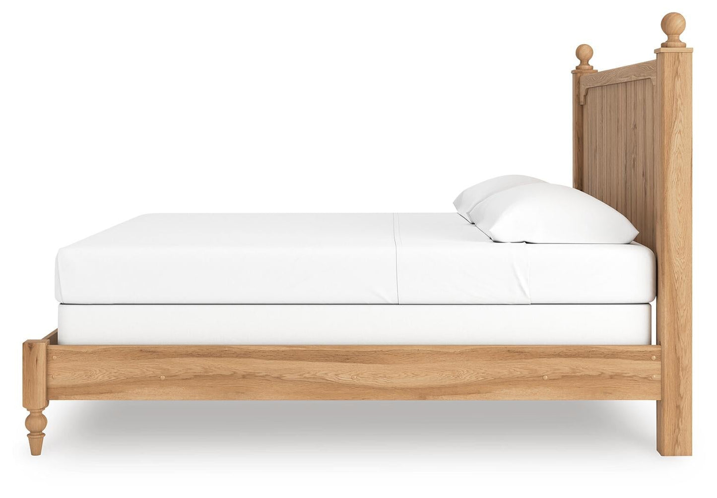 Cama con panel y cómoda con espejo Aleaport