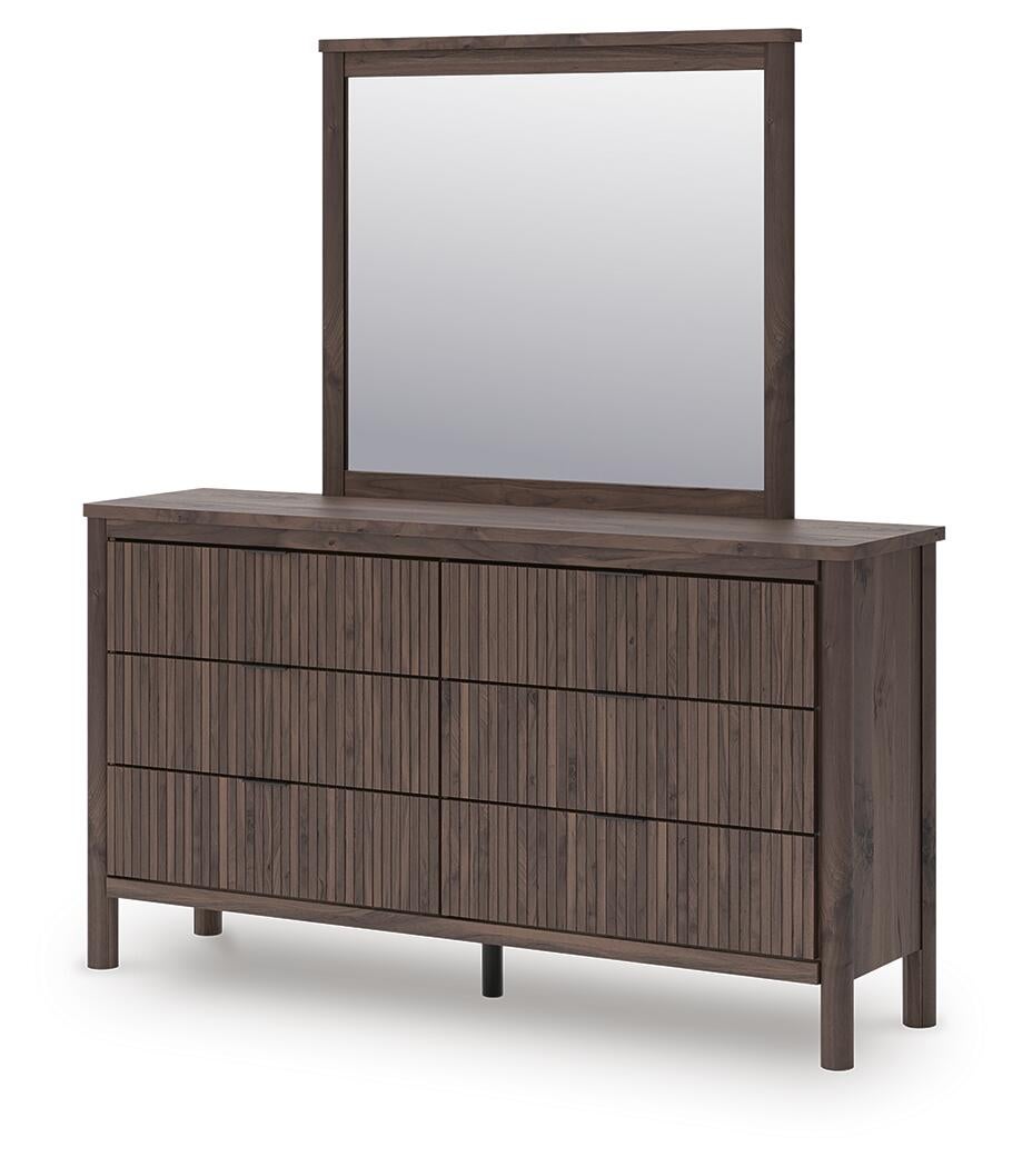 Pamytta  Panel Platform Bed, Dresser, Mirror, Chest And Nightstand