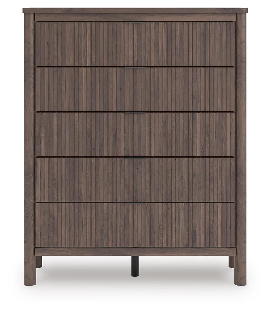 Pamytta  Panel Platform Bed, Dresser, Mirror, Chest And Nightstand