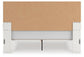 Zuraleus  Upholstered Panel Platform Bed, Dresser And Mirror