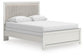 Zuraleus  Upholstered Panel Bed, Dresser, Mirror And Nightstand
