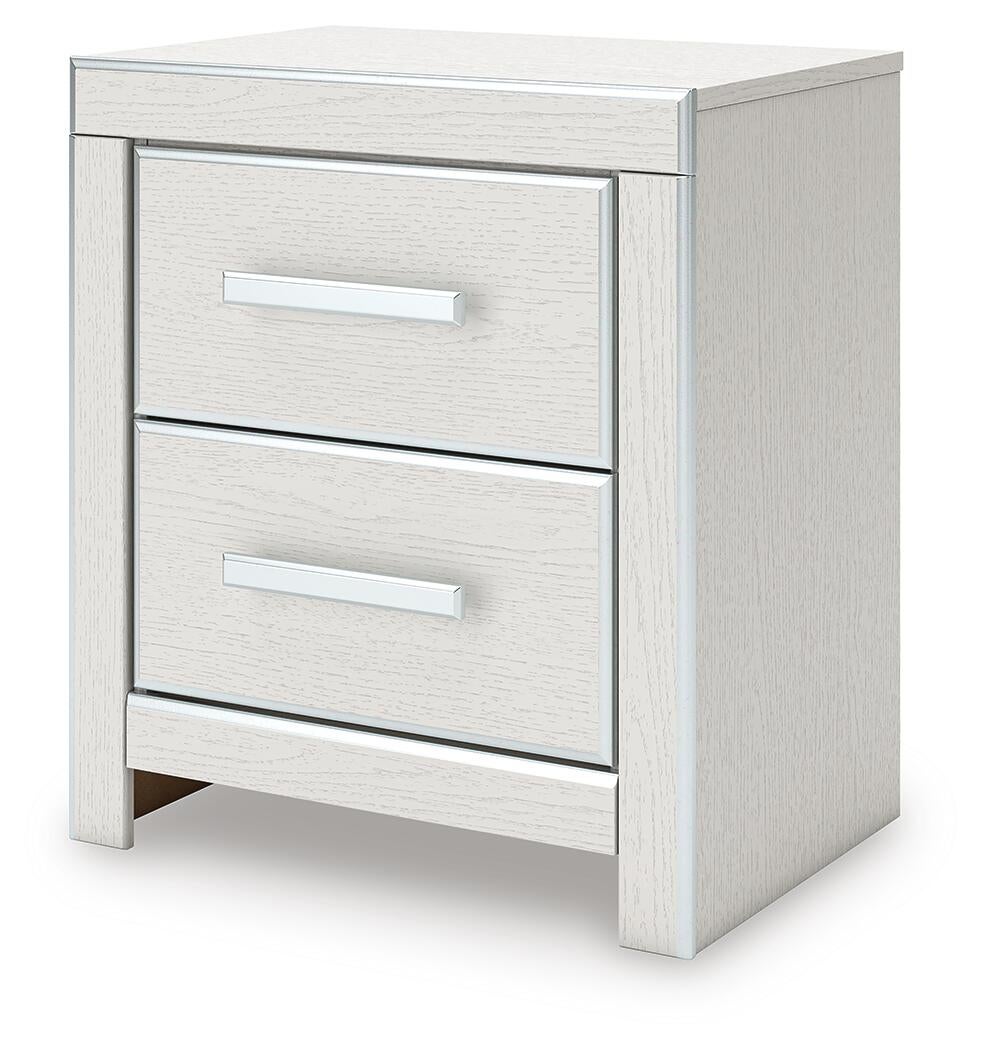 Zuraleus  Upholstered Panel Bed, Dresser, Mirror And Nightstand