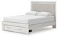 Zuraleus  Upholstered Panel Platform Storage Bed, Dresser, Mirror And Nightstand