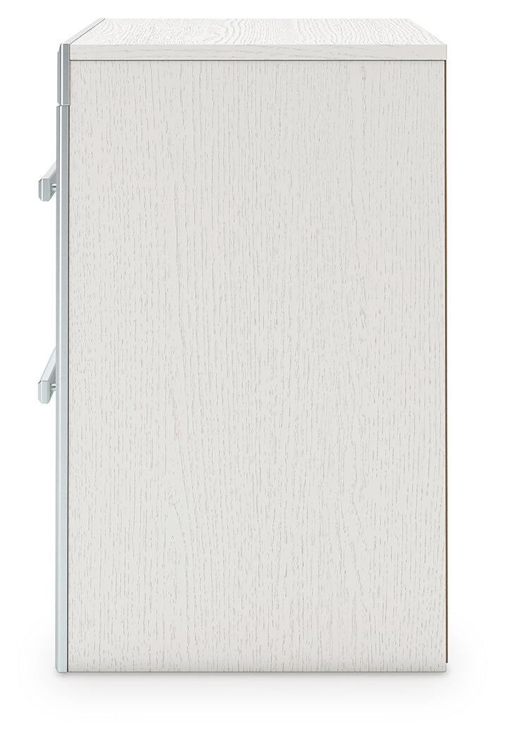 Zuraleus  Upholstered Panel Platform Storage Bed, Dresser, Mirror And Nightstand