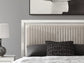 Zuraleus  Upholstered Panel Platform Storage Bed, Dresser, Mirror And Nightstand