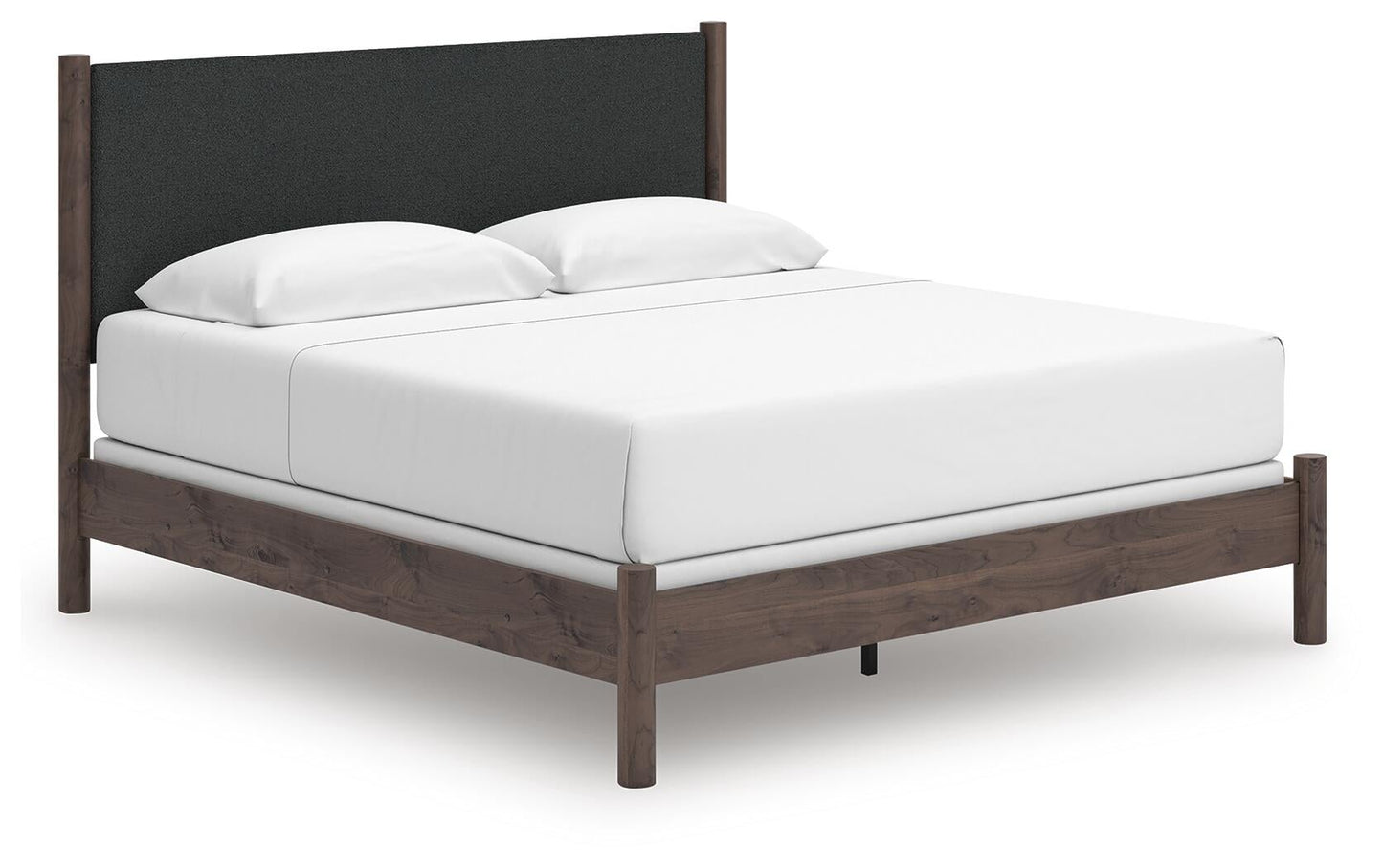Pamytta  Upholstered Panel Bed, Dresser, Mirror And Nightstand
