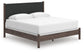 Pamytta  Upholstered Panel Bed, Dresser, Mirror And Nightstand