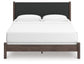 Pamytta  Upholstered Panel Bed, Dresser, Mirror And Nightstand