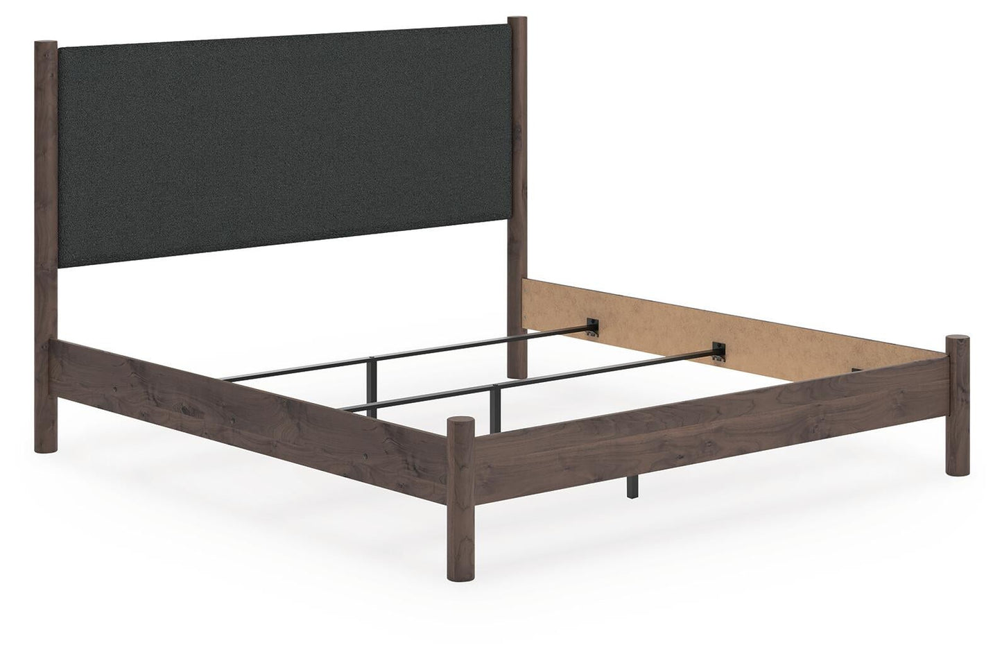 Pamytta  Upholstered Panel Bed, Dresser, Mirror And Nightstand