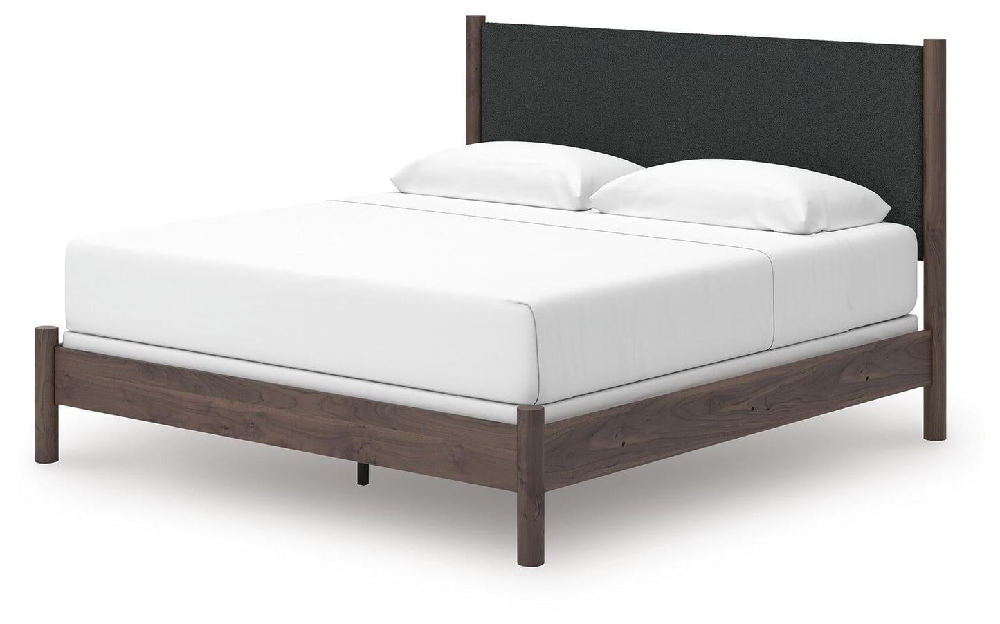 Pamytta  Upholstered Panel Bed, Dresser, Mirror And Nightstand