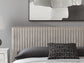 Zuraleus California  Upholstered Bed, Dresser, Mirror, Chest And Nightstand