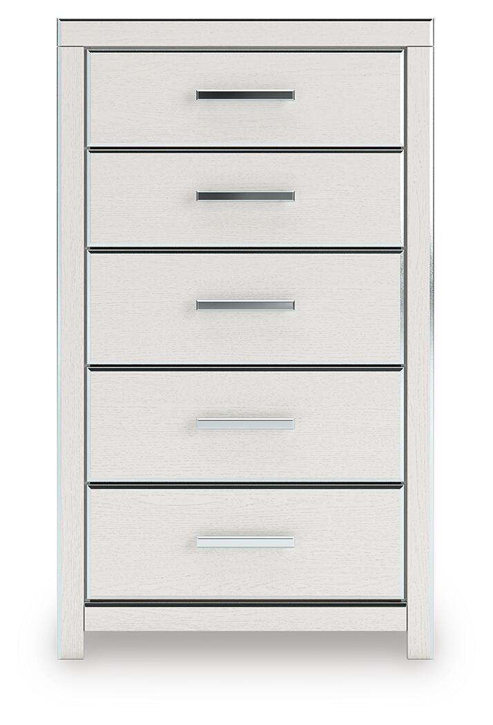Zuraleus  Upholstered Bed, Dresser, Mirror, Chest And Nightstand