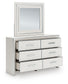 Zuraleus  Upholstered Bed, Dresser, Mirror And Nightstand